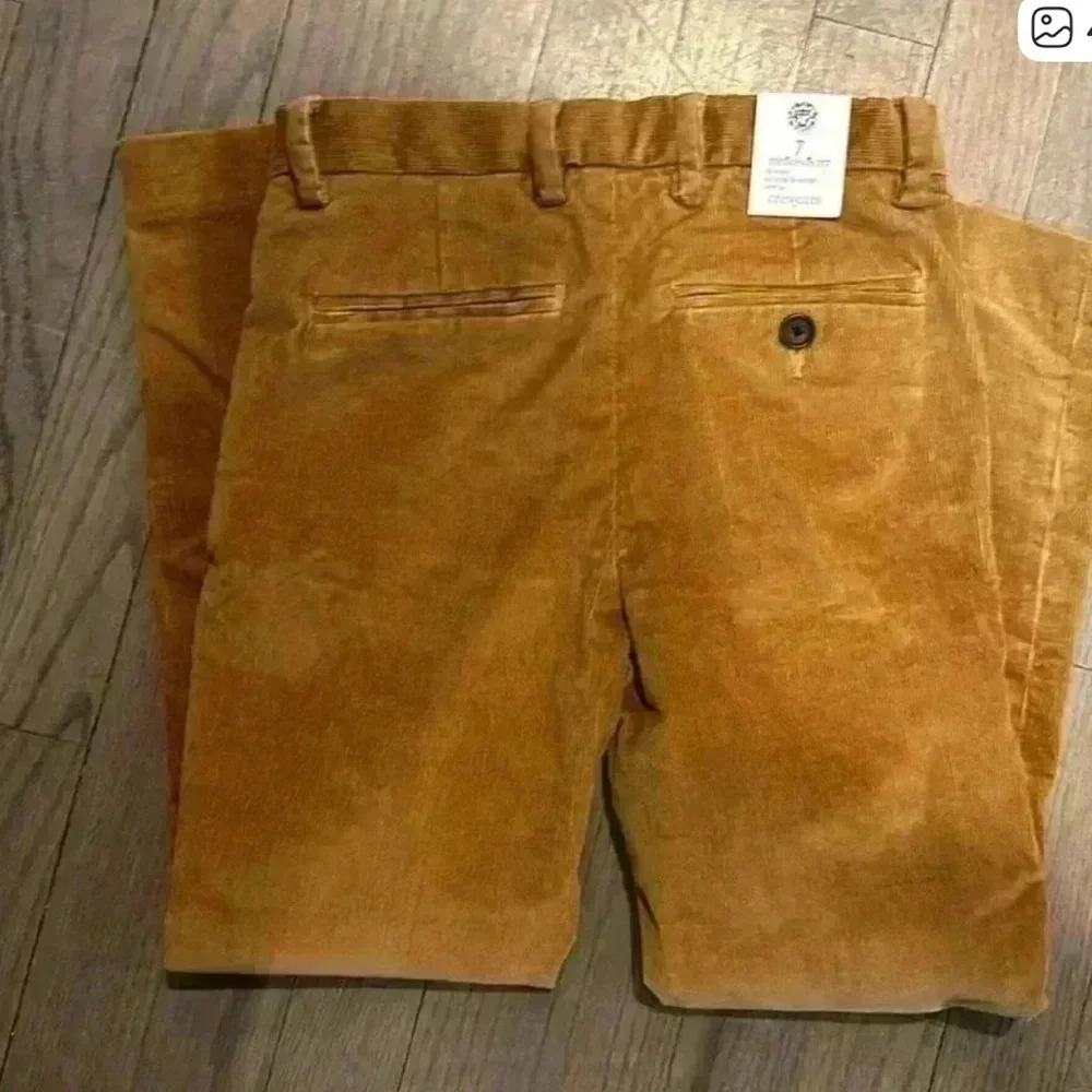 Crewcuts Thompson Fit Corduroy Pants Boys Size 6/7 Adjustable Waist NWT